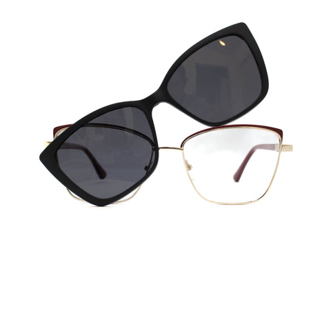 Armação de Óculos Clip on - Amber - OM22309