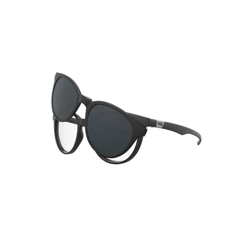 HB - 0253 MATTE BLACK POLARIZED GRAY