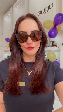 Armação de Óculos Clip on - Amber - YY6122